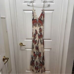 Free People Tropical Print Jumpsuit